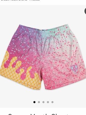 Sz Med Ice Cream baseball drip Graphic Shorts - unisex